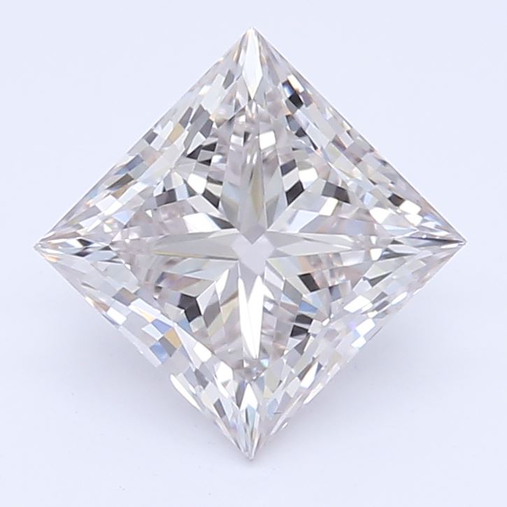 0.7 Carat Princess Lab Diamond with  Cut Diamond in 14KT  view 1

