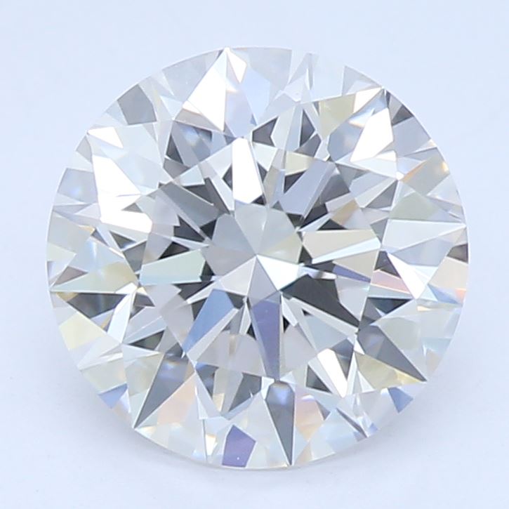 1.25 Carat Round Lab Diamond with  Cut Diamond in 14KT  view 1

