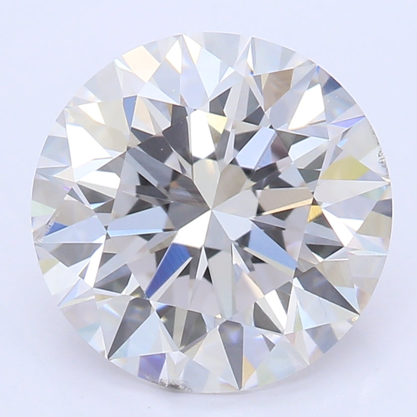 2.06 Carat Round Lab Diamond with  Cut Diamond in 14KT  view 1
