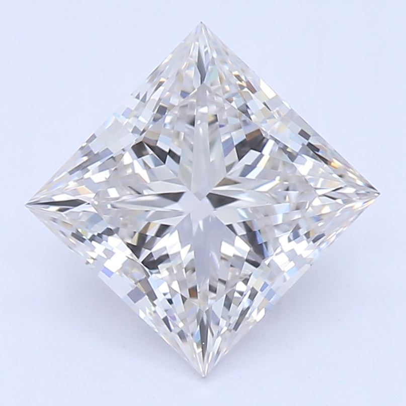 1.14 Carat Princess Lab Diamond with  Cut Diamond in 14KT  view 1
