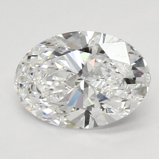 1.04 Carat Oval Lab Diamond with  Cut Diamond in 14KT  view 1
