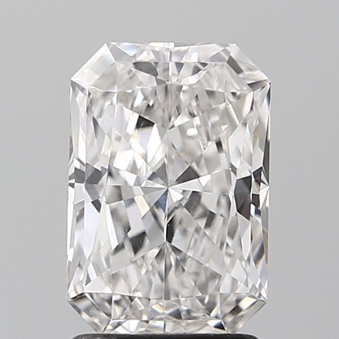 1.69 Carat Radiant Lab Diamond with  Cut Diamond in 14KT  view 1

