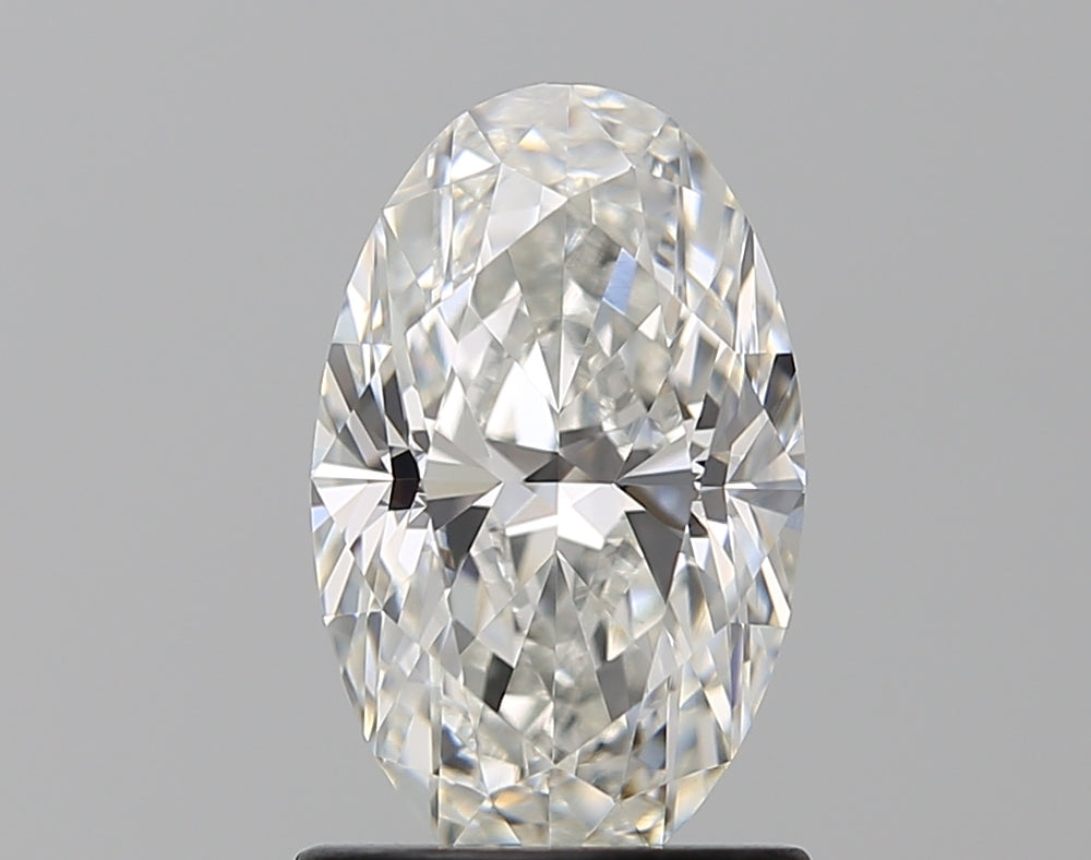 1.3 Carat Oval Natural Diamond with  Cut Diamond in 14KT  view 1
