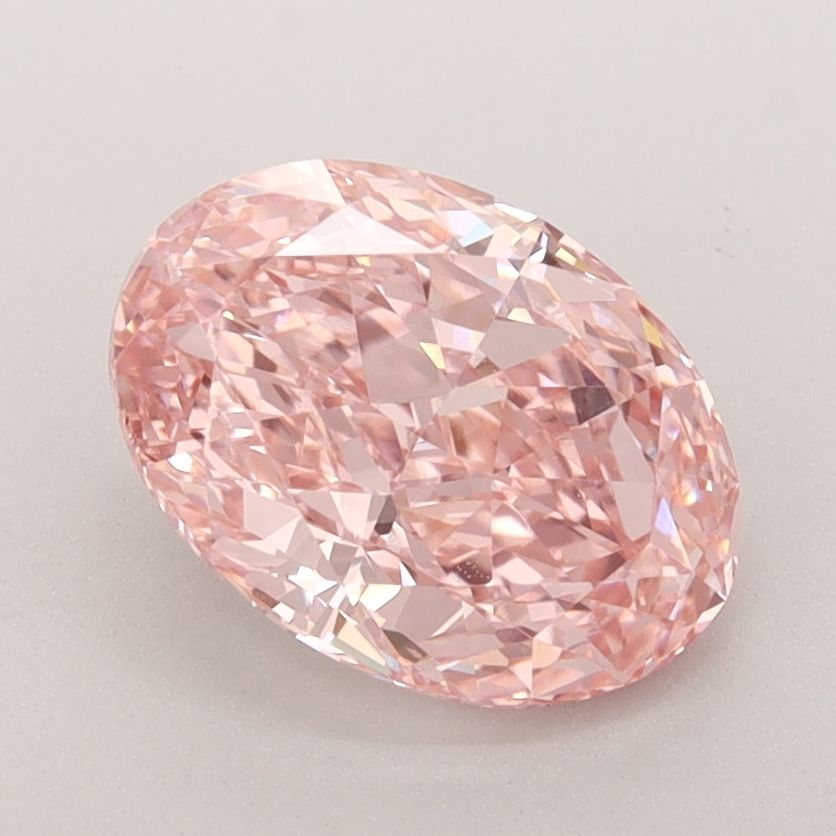 2.08 Carat Oval Lab Diamond with  Cut Diamond in 14KT  view 1
