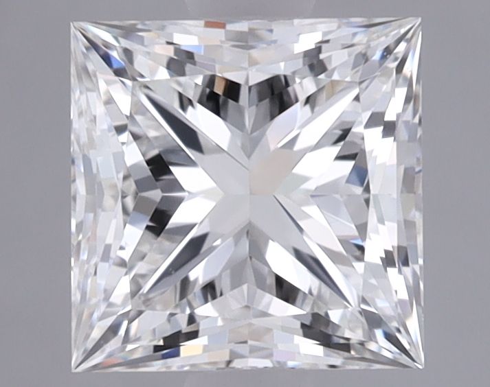 1.4 Carat Princess Lab Diamond with  Cut Diamond in 14KT  view 1
