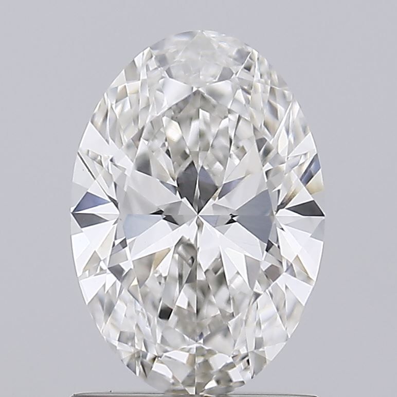 1.13 Carat Oval Lab Diamond with  Cut Diamond in 14KT  view 1
