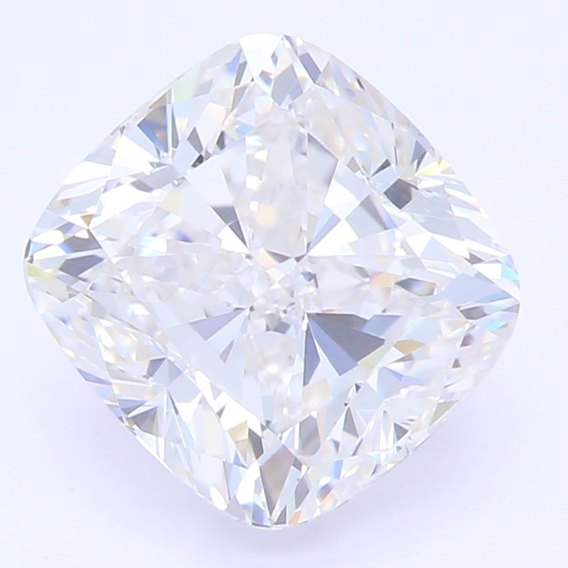 2.03 Carat Cushion Lab Diamond with  Cut Diamond in 14KT  view 1

