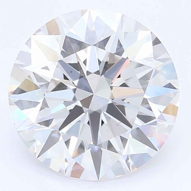 1.34 Carat Round Lab Diamond with  Cut Diamond in 14KT  view 1
