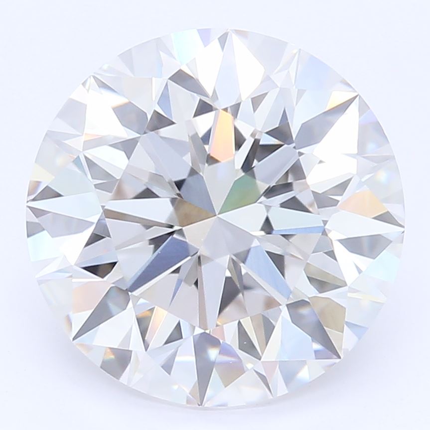 2.14 Carat Round Lab Diamond with  Cut Diamond in 14KT  view 1
