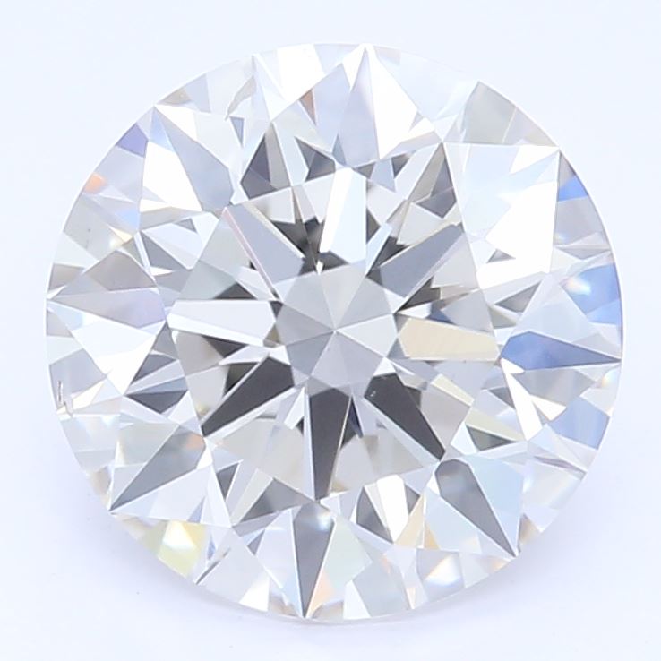 1.3 Carat Round Lab Diamond with  Cut Diamond in 14KT  view 1
