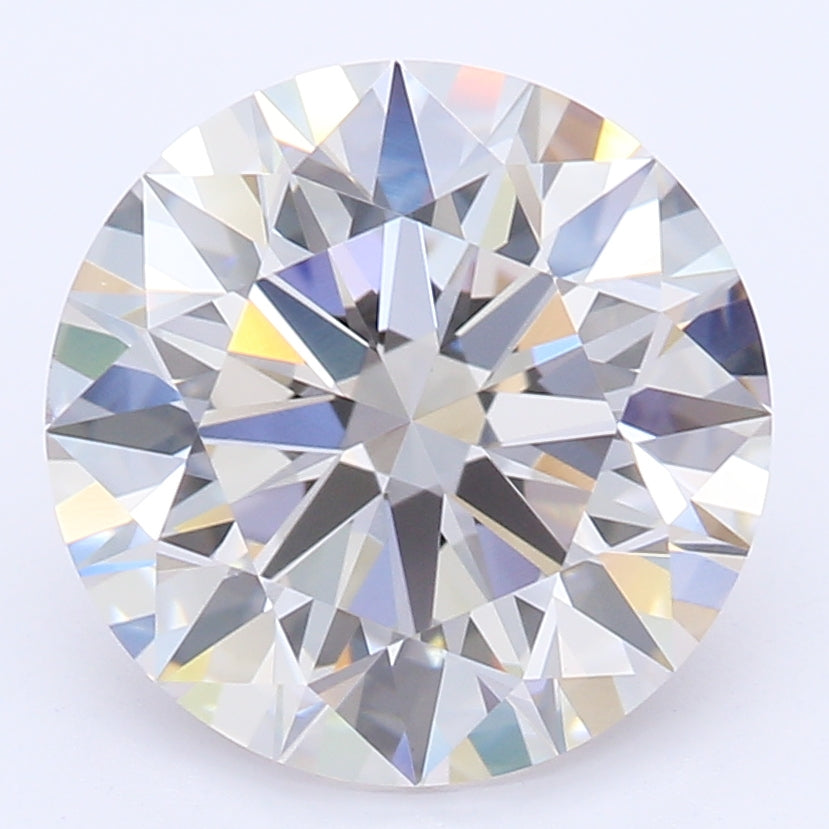2.06 Carat Round Lab Diamond with  Cut Diamond in 14KT  view 1
