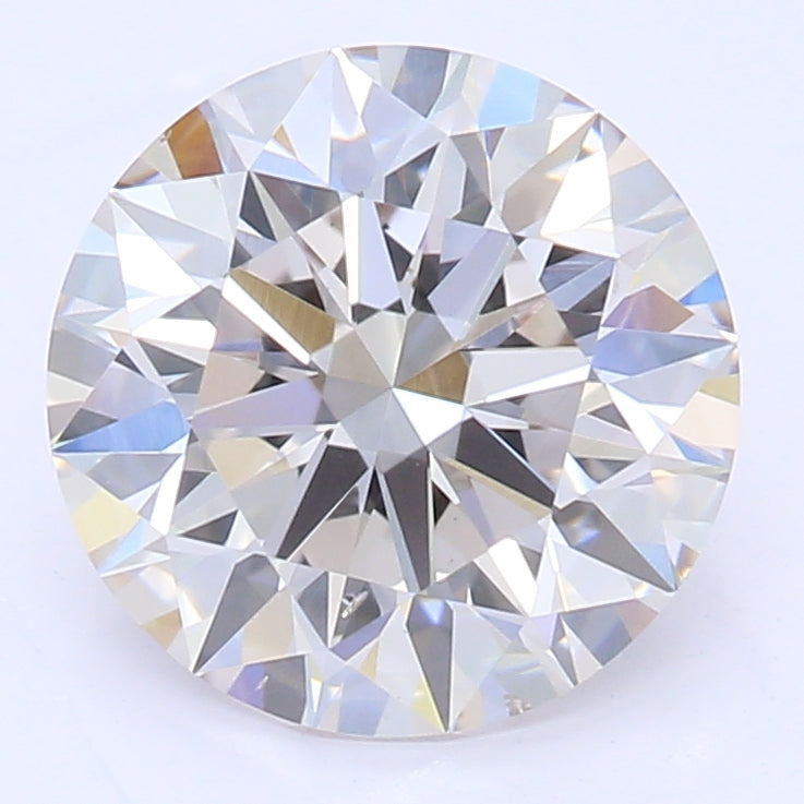 1.38 Carat Round Lab Diamond with  Cut Diamond in 14KT  view 1

