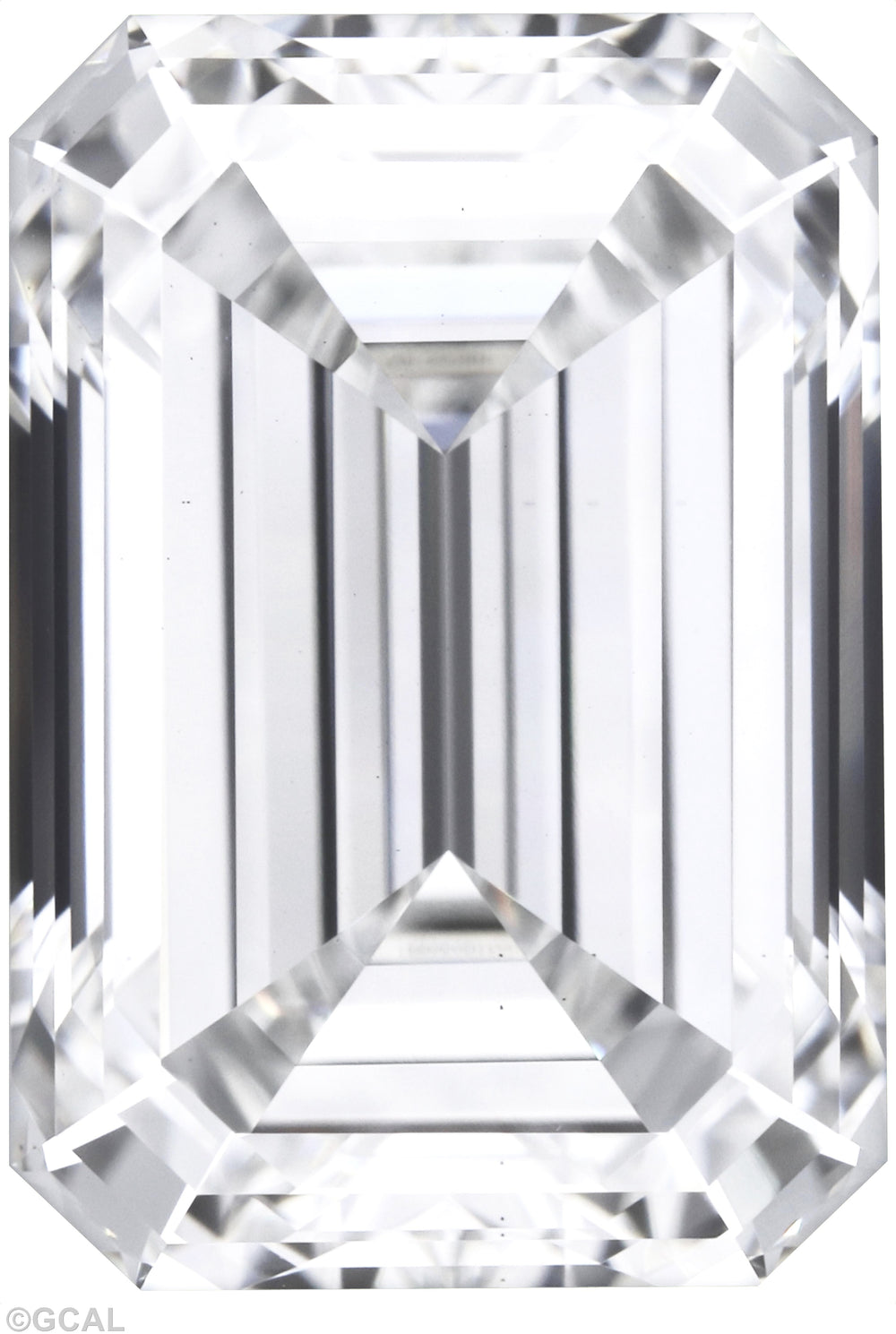 2.23 Carat Emerald Lab Diamond with  Cut Diamond in 14KT  view 1
