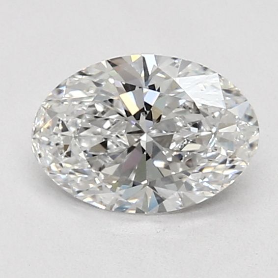 1.0 Carat Oval Lab Diamond with  Cut Diamond in 14KT  view 1
