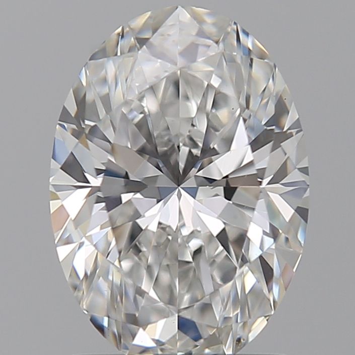 1.5 Carat Oval Lab Diamond with  Cut Diamond in 14KT  view 1
