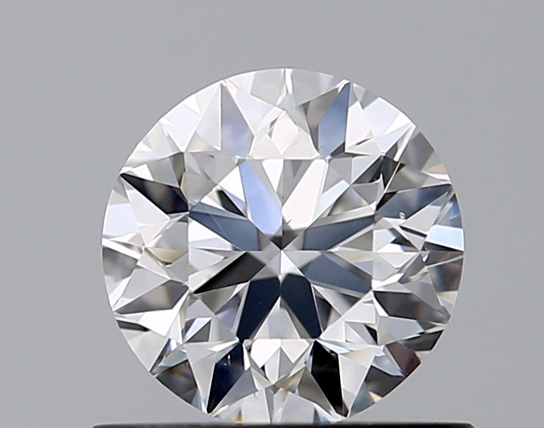 0.7 Carat Round Natural Diamond with  Cut Diamond in 14KT  view 1

