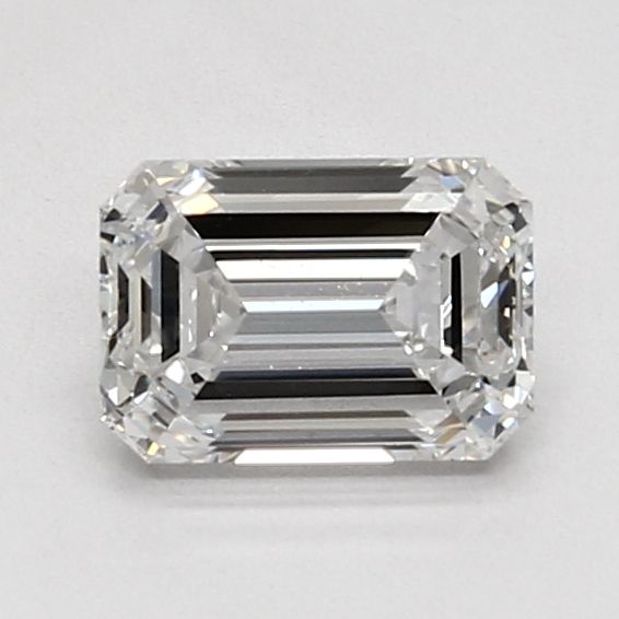 1.13 Carat Emerald Lab Diamond with  Cut Diamond in 14KT  view 1
