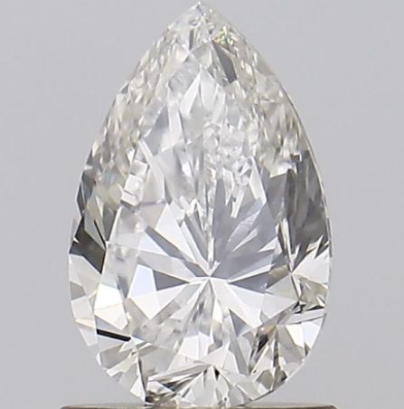 1.07 Carat Pear Lab Diamond with  Cut Diamond in 14KT  view 1
