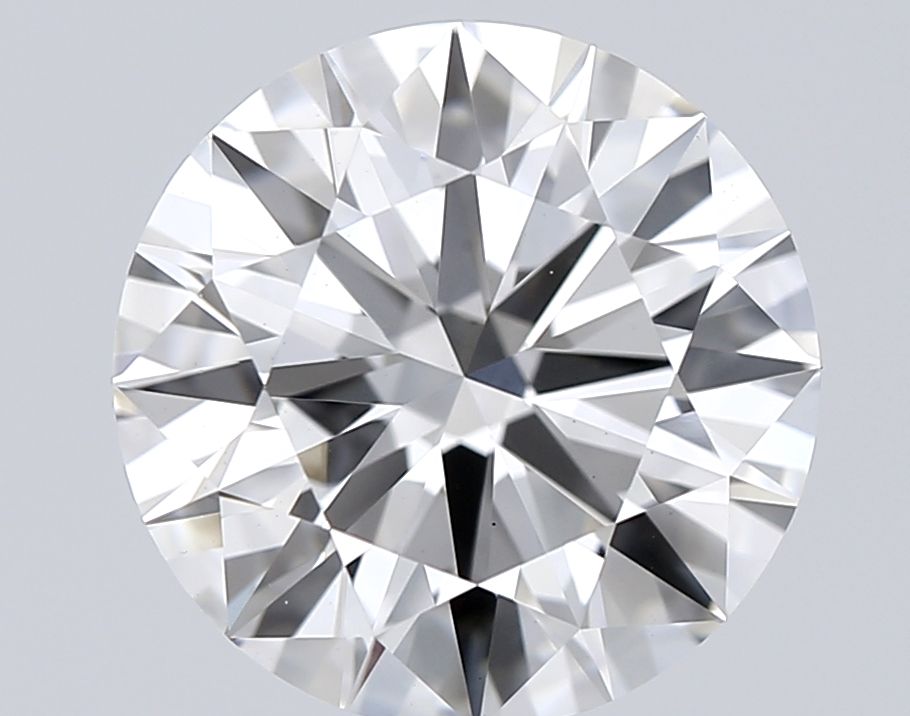 2.01 Carat Round Lab Diamond with  Cut Diamond in 14KT  view 1
