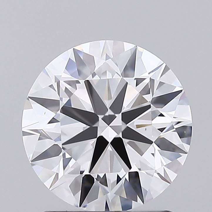 1.5 Carat Round Lab Diamond with  Cut Diamond in 14KT  view 1
