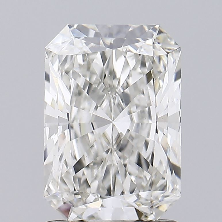 1.6 Carat Radiant Lab Diamond with  Cut Diamond in 14KT  view 1
