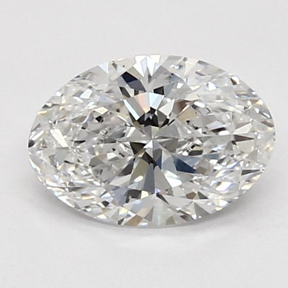 1.15 Carat Oval Lab Diamond with  Cut Diamond in 14KT  view 1

