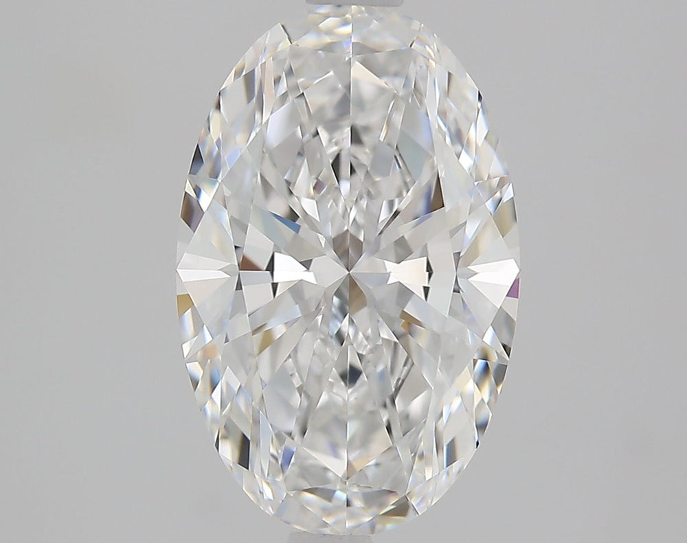 2.01 Carat Oval Natural Diamond with  Cut Diamond in 14KT  view 1
