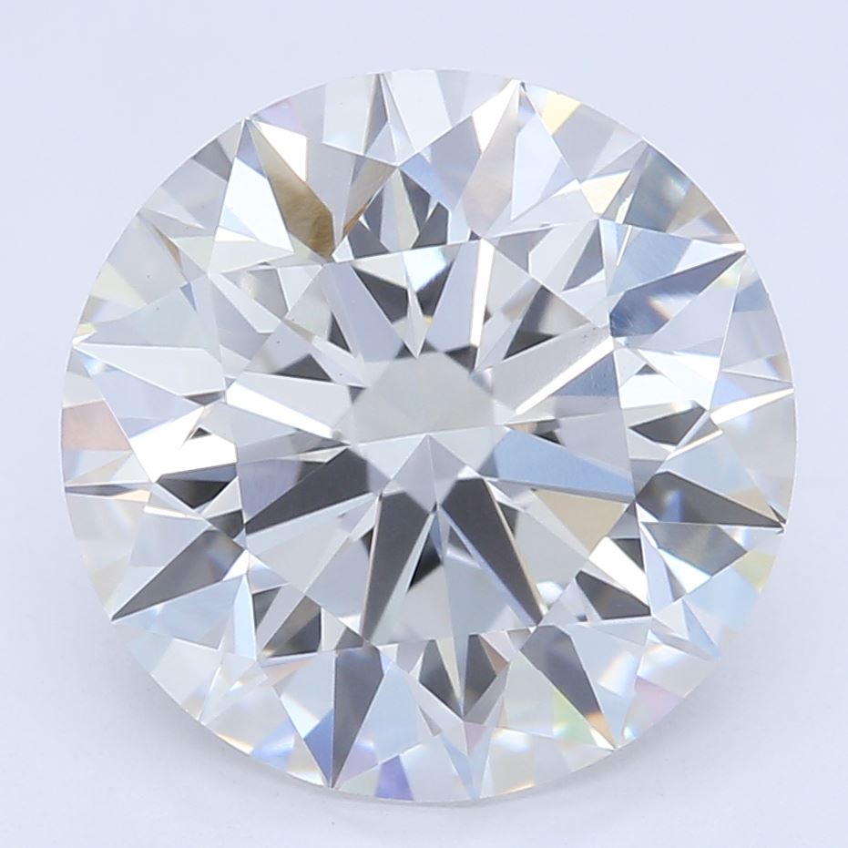 2.71 Carat Round Lab Diamond with  Cut Diamond in 14KT  view 1
