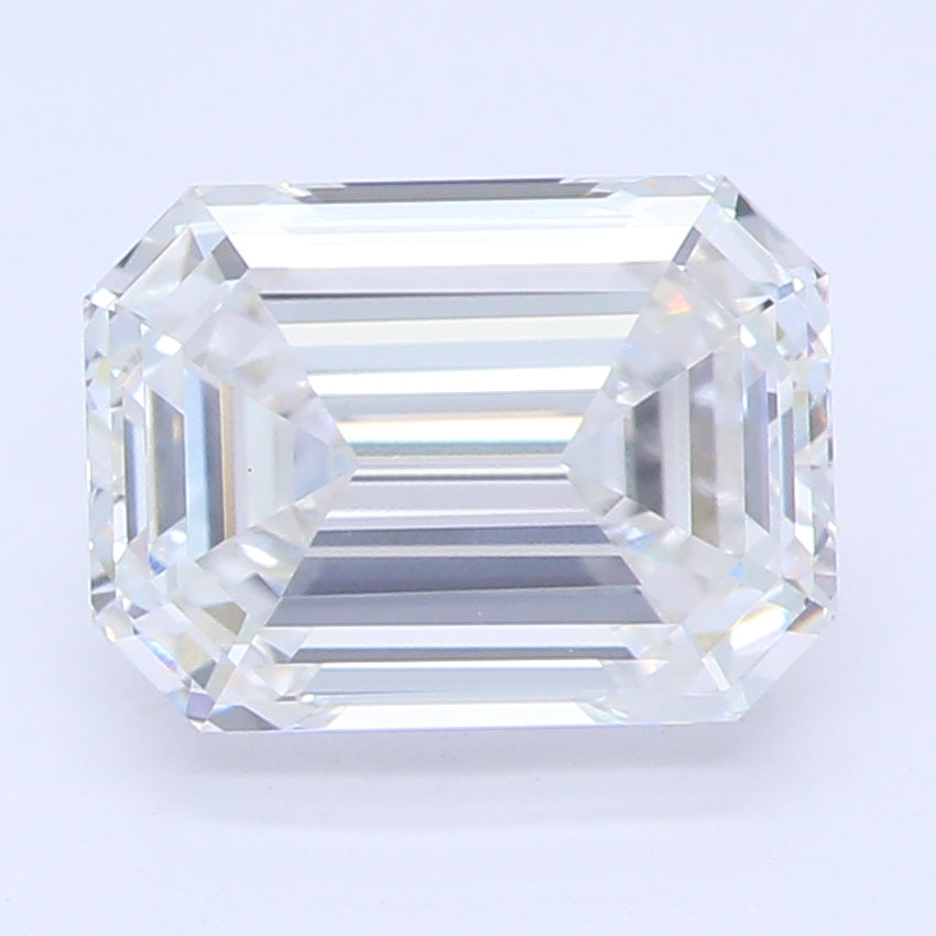 1.65 Carat Emerald Lab Diamond with  Cut Diamond in 14KT  view 1
