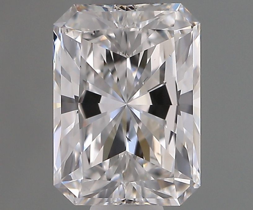 0.75 Carat Radiant Natural Diamond with  Cut Diamond in 14KT  view 1
