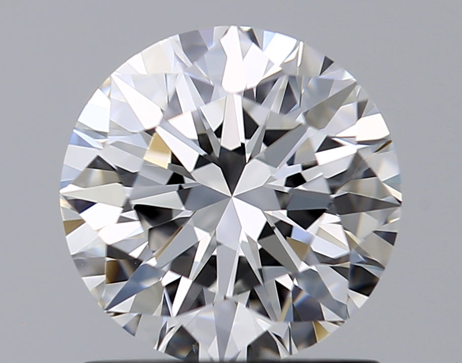 1.17 Carat Round Natural Diamond with  Cut Diamond in 14KT  view 1
