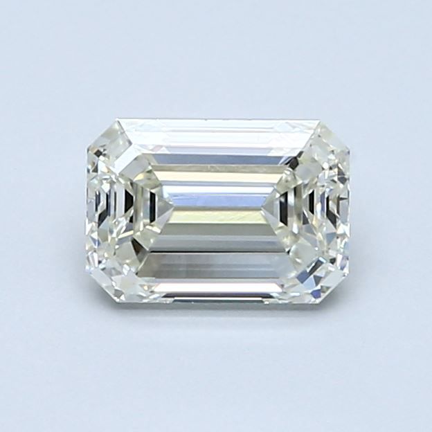 0.9 Carat Emerald Natural Diamond with  Cut Diamond in 14KT  view 1
