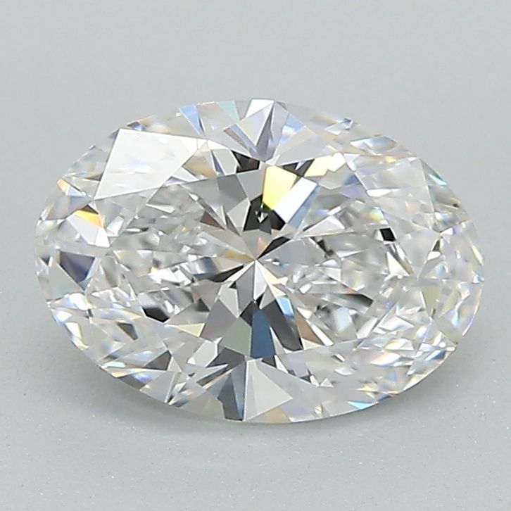 1.4 Carat Oval Lab Diamond with  Cut Diamond in 14KT  view 1
