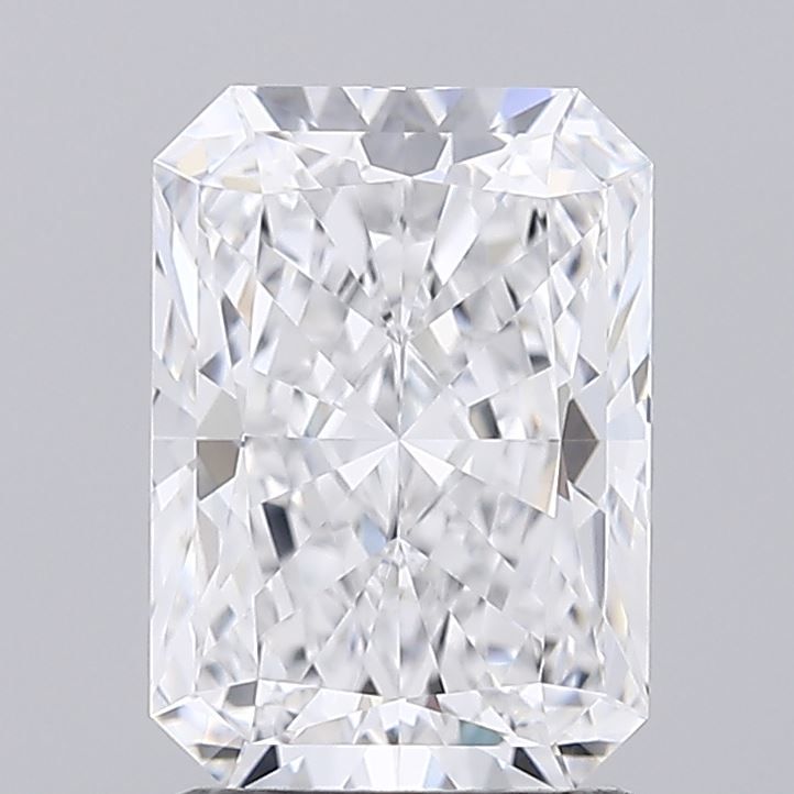 2.03 Carat Radiant Lab Diamond with  Cut Diamond in 14KT  view 1
