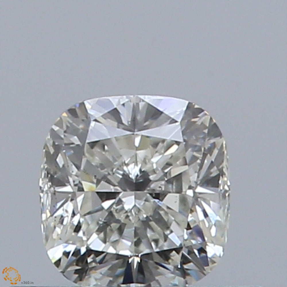 0.51 Carat Cushion Natural Diamond with  Cut Diamond in 14KT  view 1
