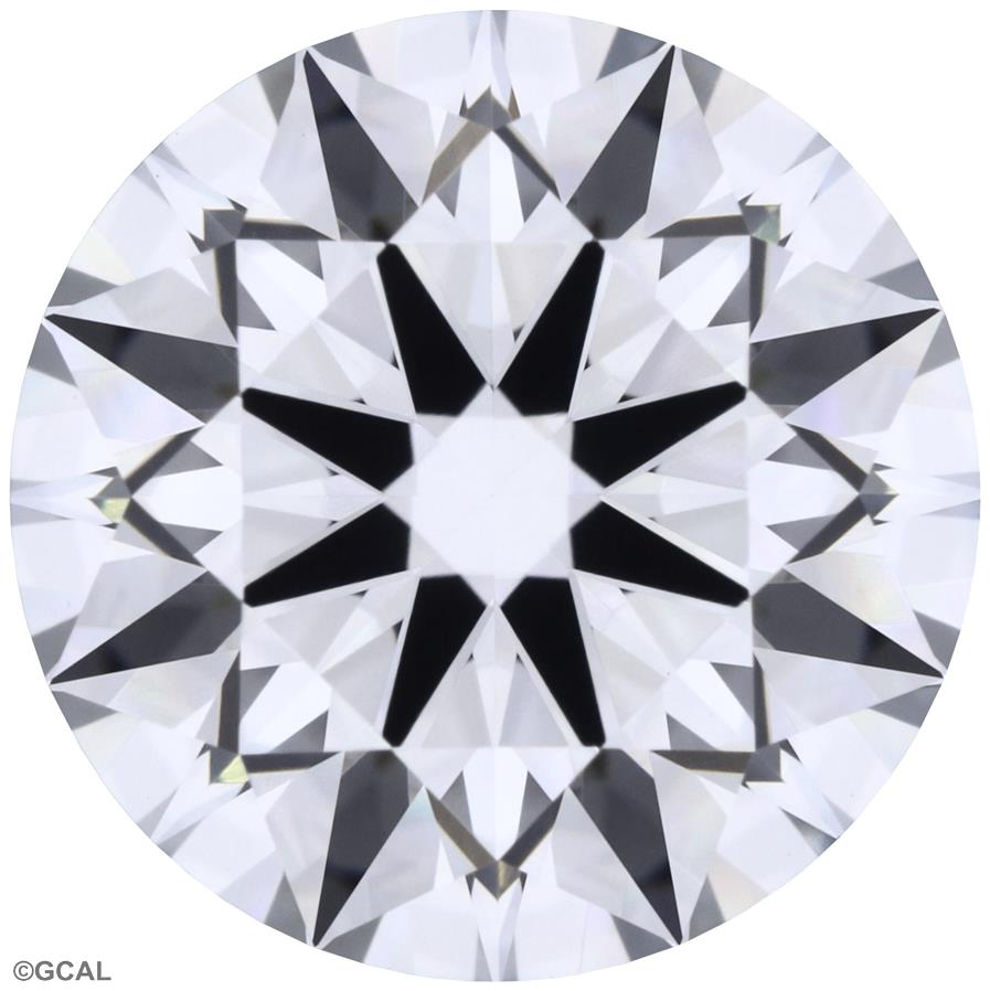 2.07 Carat Round Lab Diamond with  Cut Diamond in 14KT  view 1
