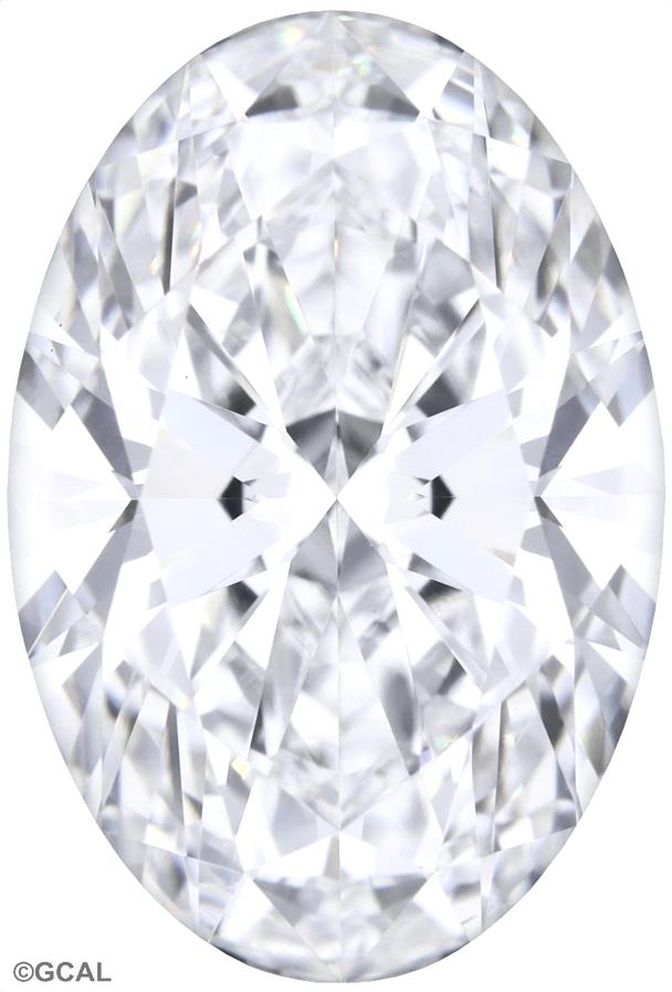 2.09 Carat Oval Lab Diamond with  Cut Diamond in 14KT  view 1
