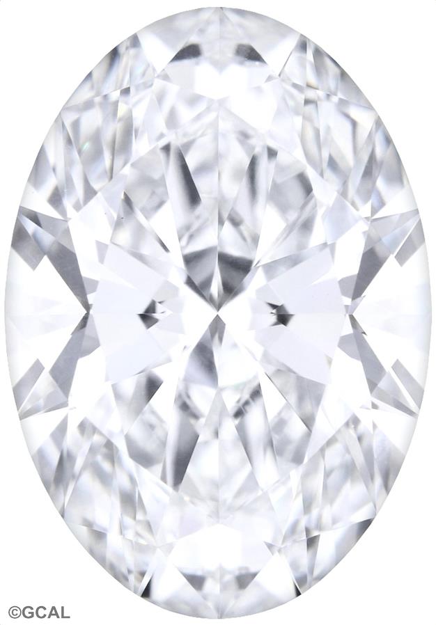 1.35 Carat Oval Lab Diamond with  Cut Diamond in 14KT  view 1
