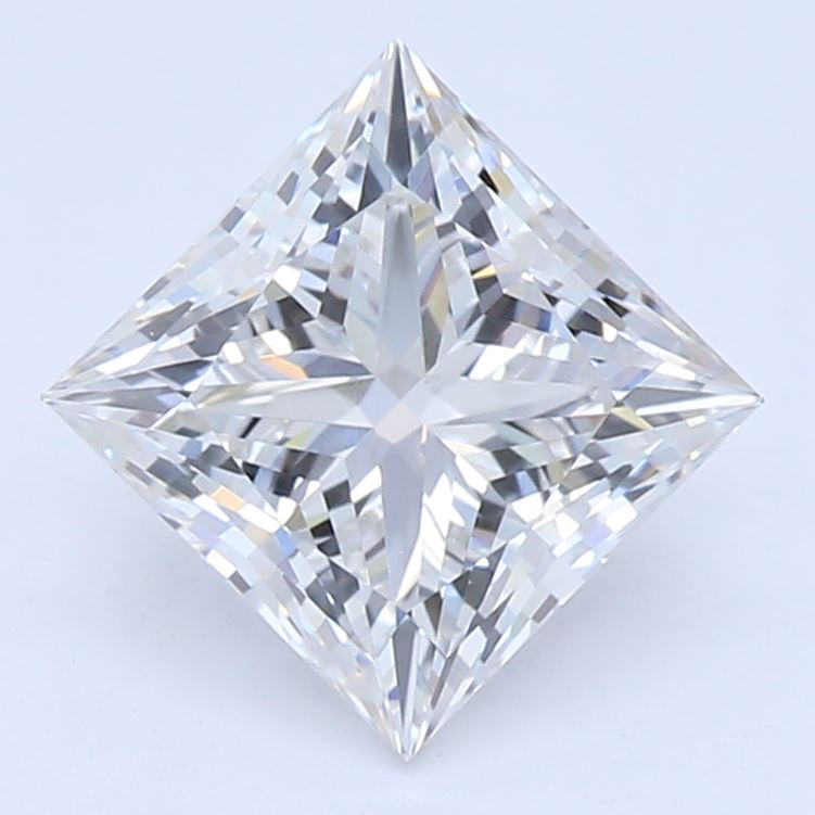 1.01 Carat Princess Lab Diamond with  Cut Diamond in 14KT  view 1
