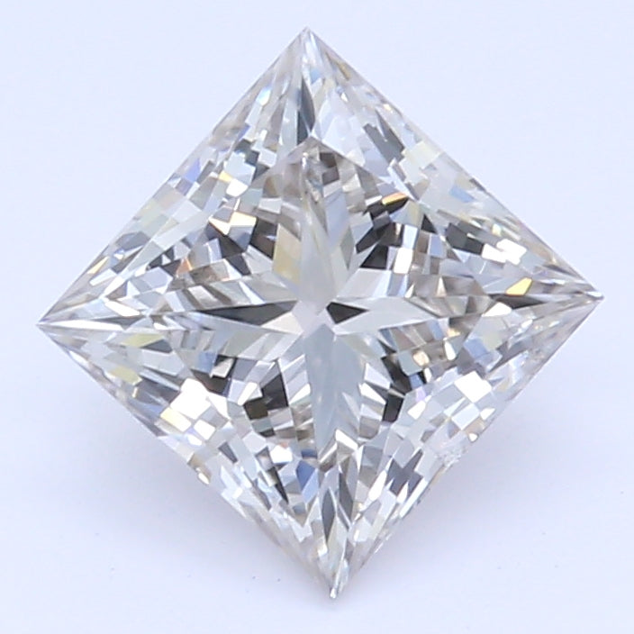 0.7 Carat Princess Lab Diamond with  Cut Diamond in 14KT  view 1
