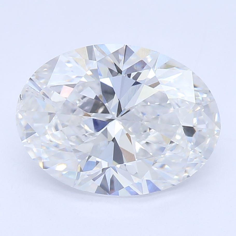 1.6 Carat Oval Lab Diamond with  Cut Diamond in 14KT  view 1
