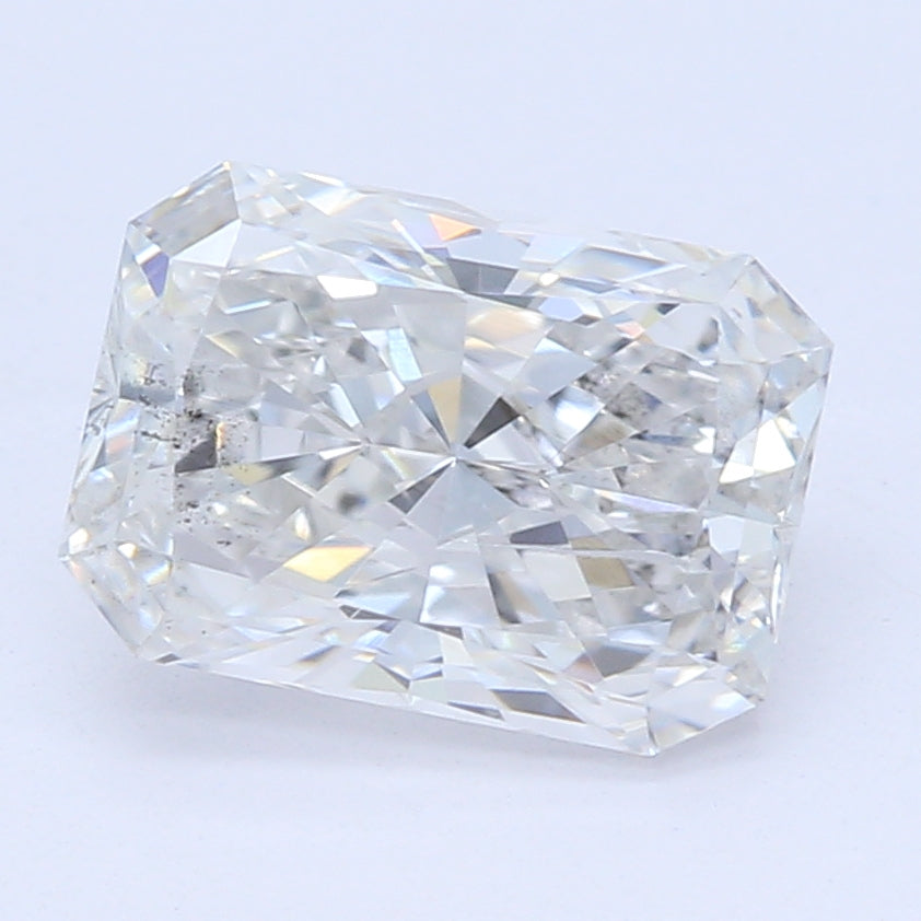1.0 Carat Radiant Lab Diamond with  Cut Diamond in 14KT  view 1
