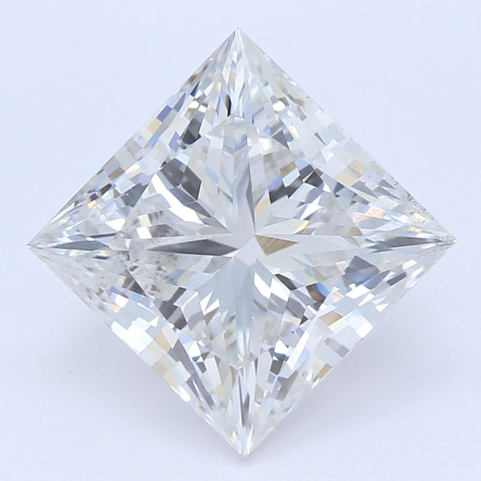 1.5 Carat Princess Lab Diamond with  Cut Diamond in 14KT  view 1

