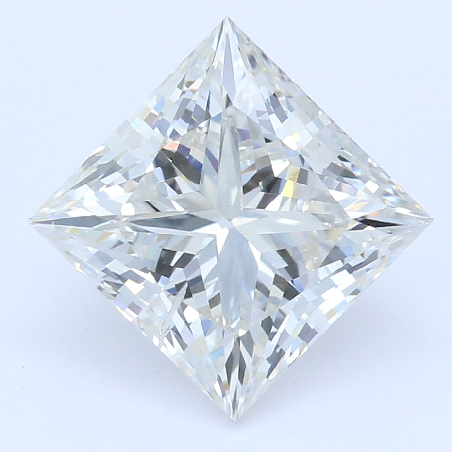 1.58 Carat Princess Lab Diamond with  Cut Diamond in 14KT  view 1
