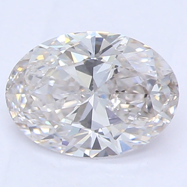0.54 Carat Oval Lab Diamond with  Cut Diamond in 14KT  view 1

