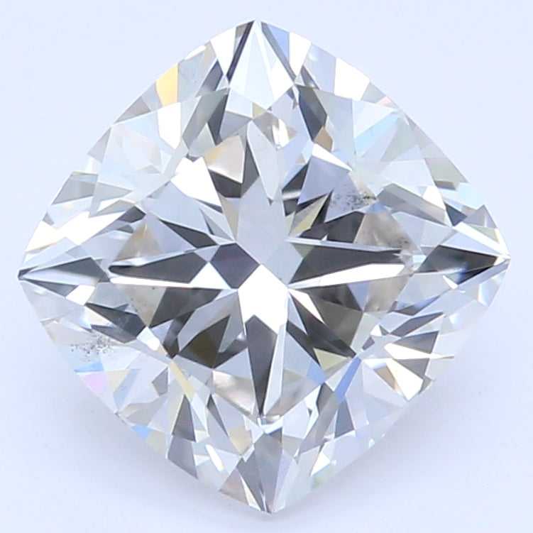 1.32 Carat Cushion Lab Diamond with  Cut Diamond in 14KT  view 1
