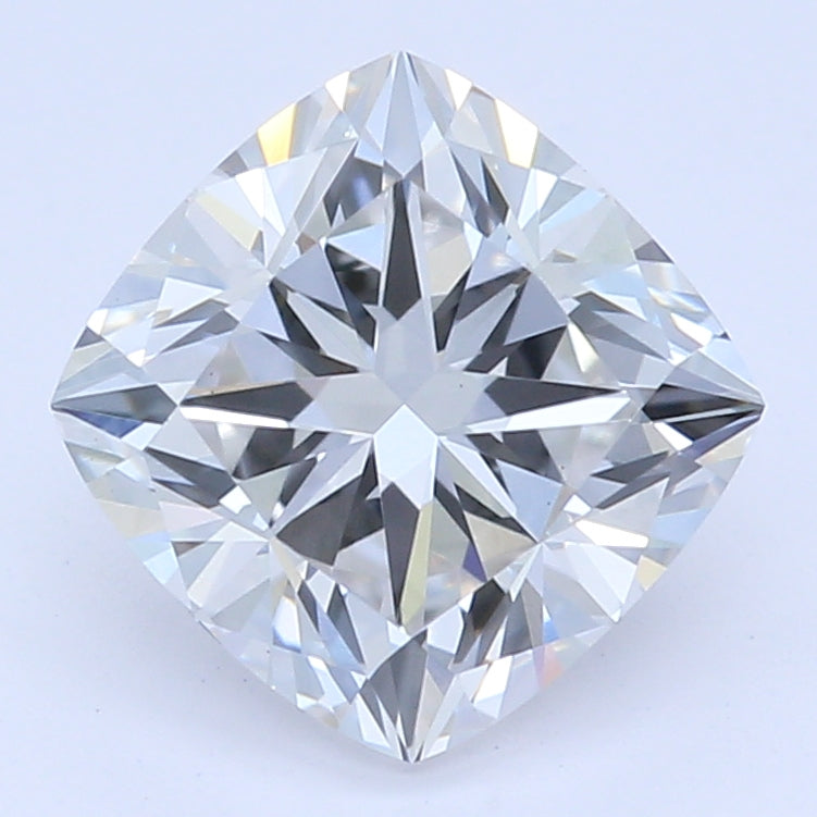 1.09 Carat Cushion Lab Diamond with  Cut Diamond in 14KT  view 1
