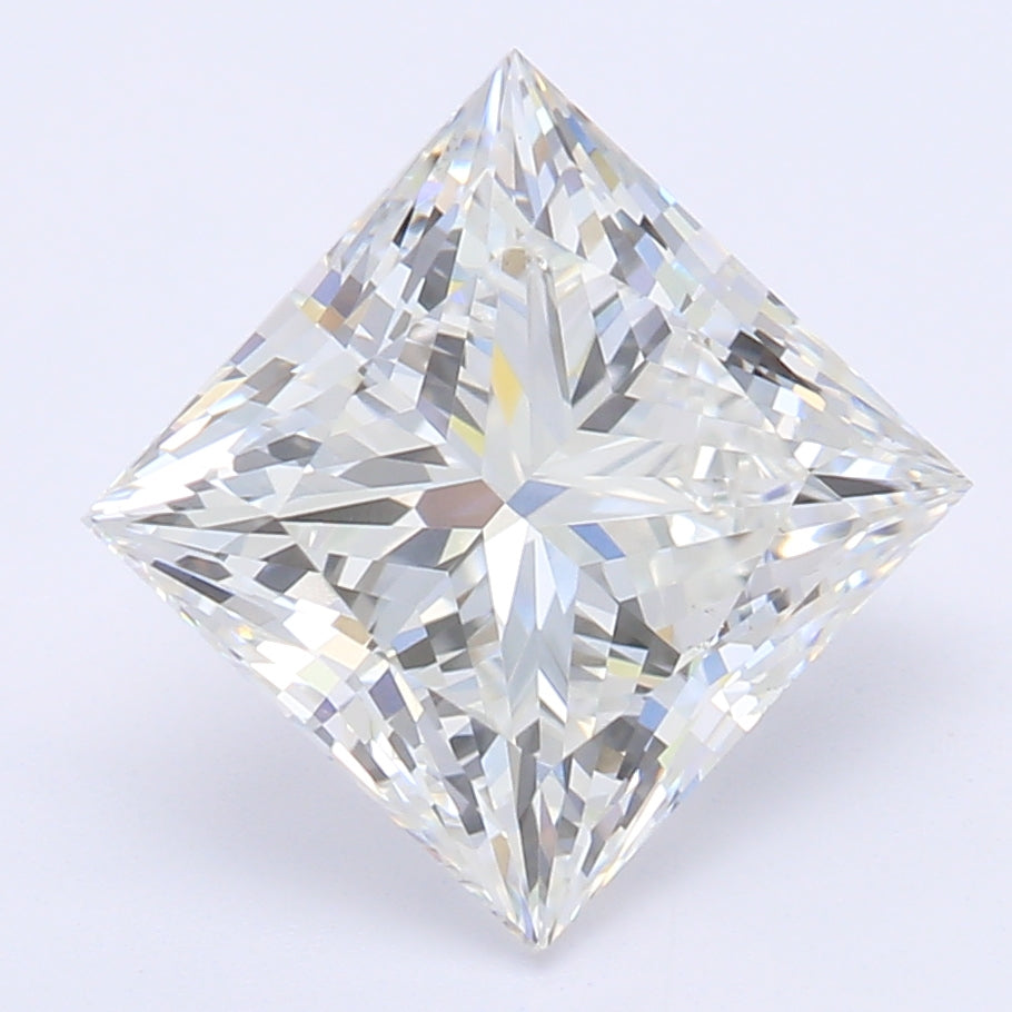 1.74 Carat Princess Lab Diamond with  Cut Diamond in 14KT  view 1

