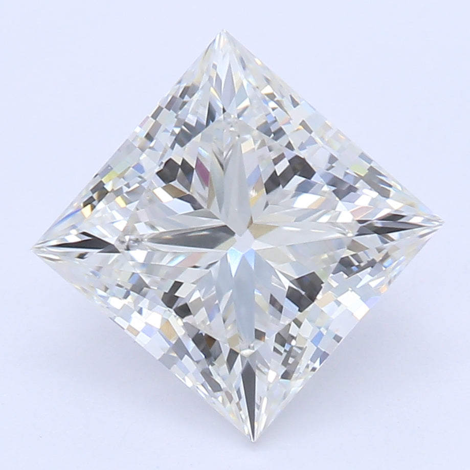1.72 Carat Princess Lab Diamond with  Cut Diamond in 14KT  view 1
