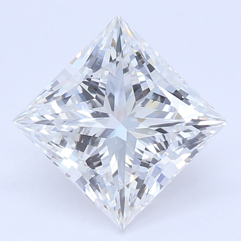 1.13 Carat Princess Lab Diamond with  Cut Diamond in 14KT  view 1
